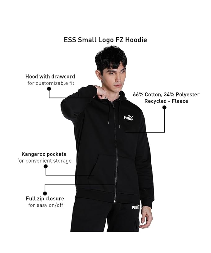 Puma Cotton Men Hooded Neck Jacket