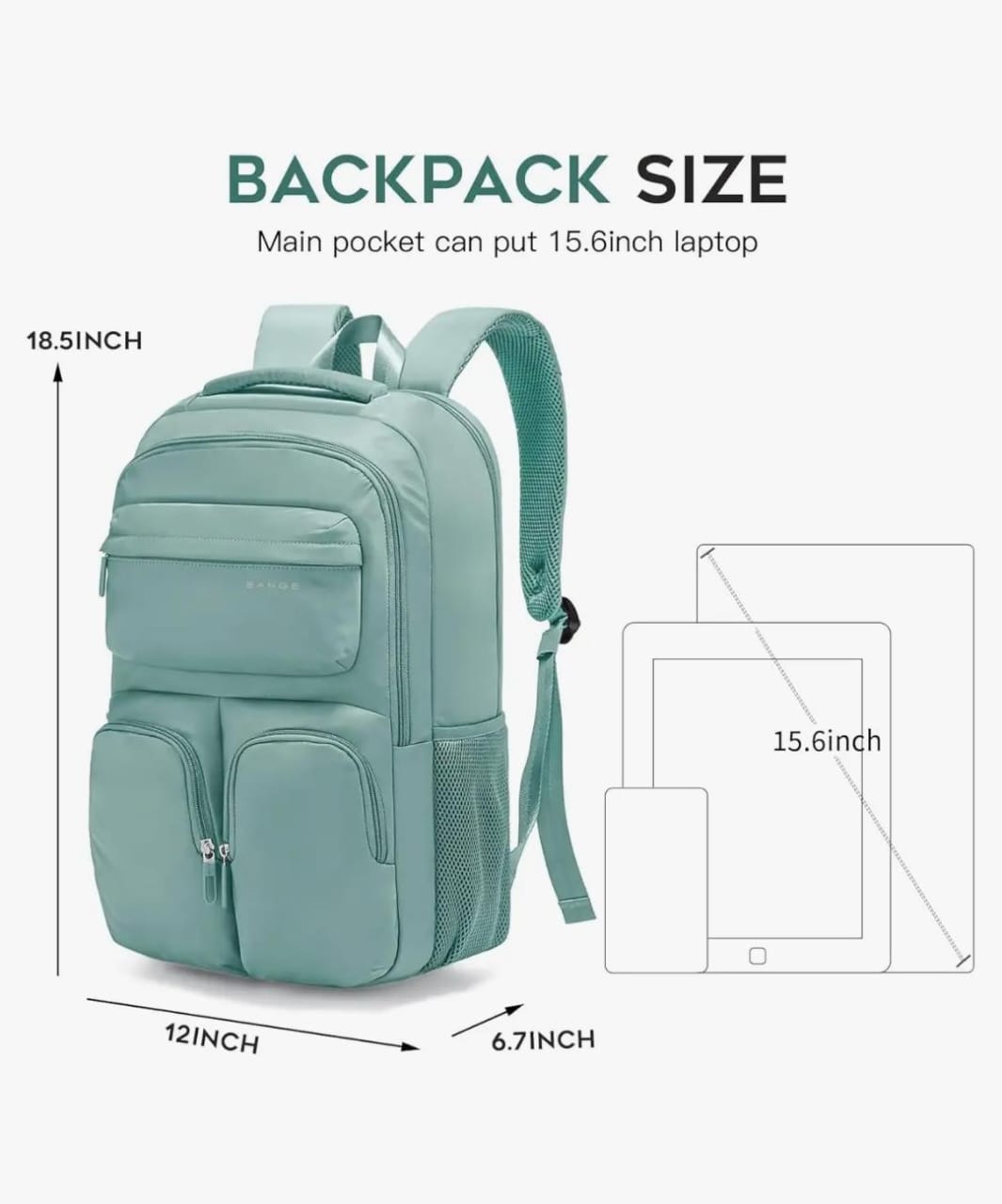 Red Lemon Bange 15.6 Inch Smart Laptop Backpack Bag With USB Charging Port, Anti Theft Pocket and Accessories Organiser for Men Women Boys Girls