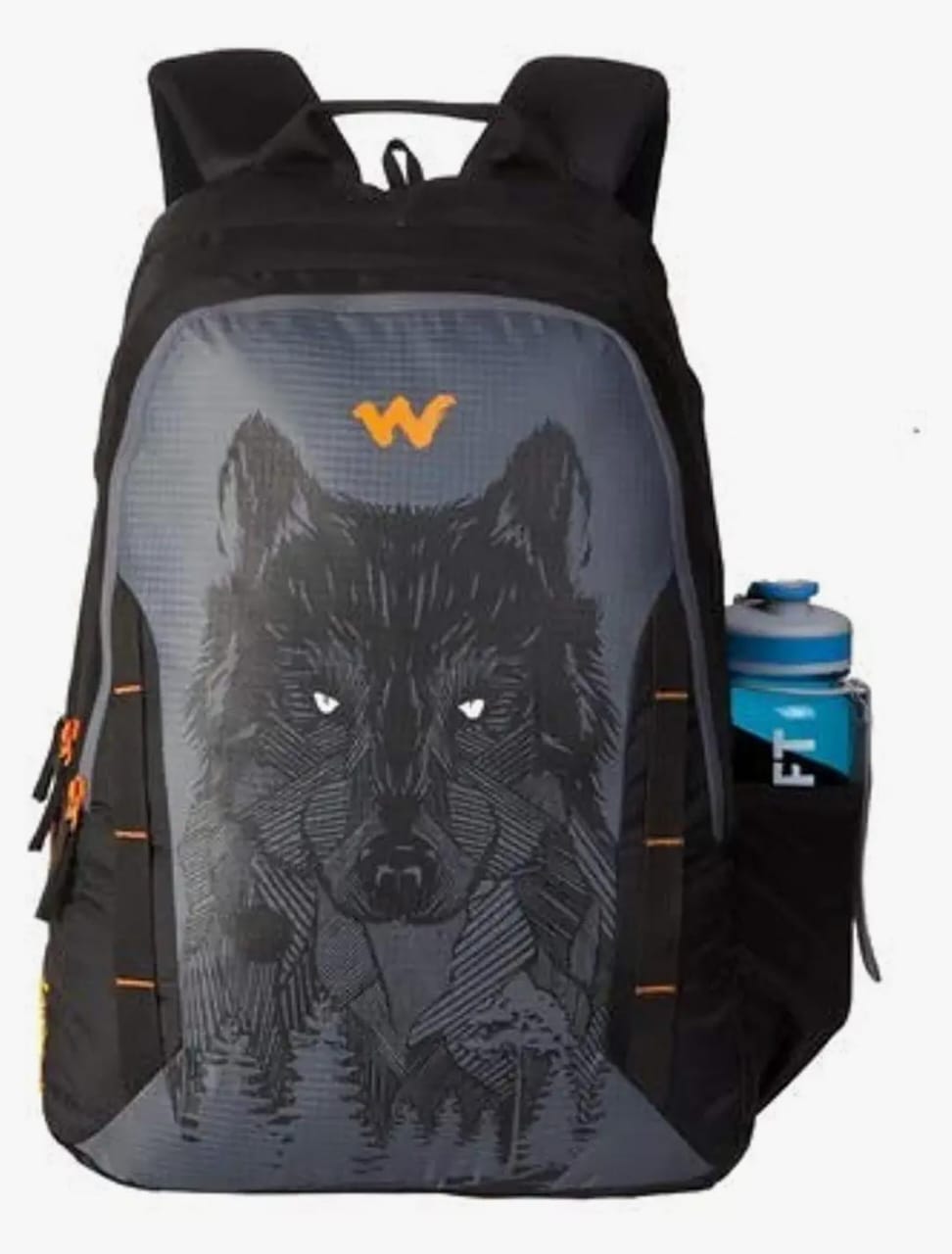 Wildcraft Nylon 44 Ltrs Casual Backpack (11629-Wolf_Black)