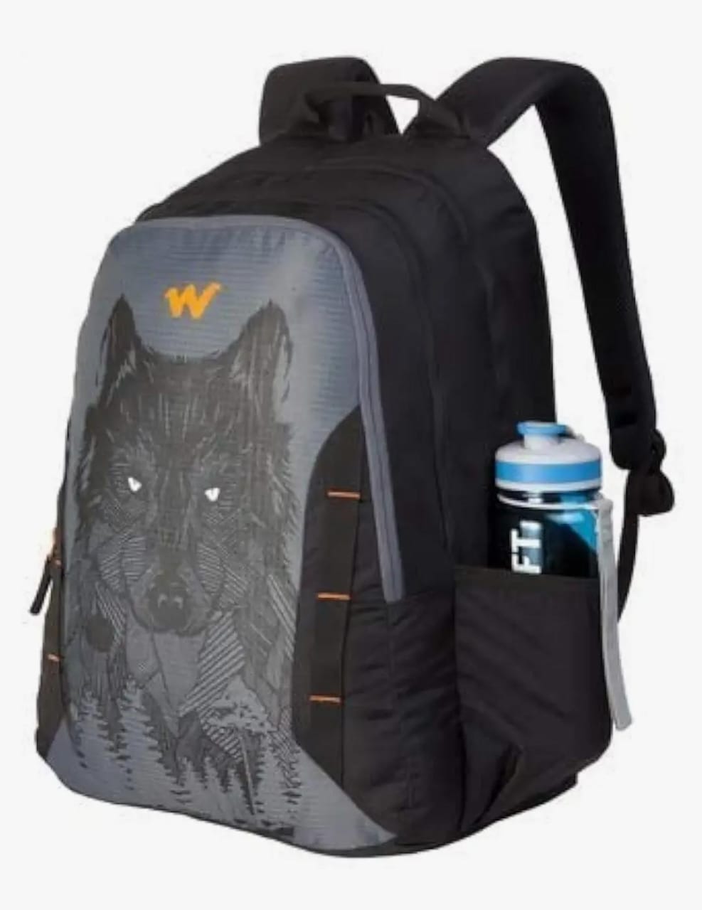 Wildcraft Nylon 44 Ltrs Casual Backpack (11629-Wolf_Black)