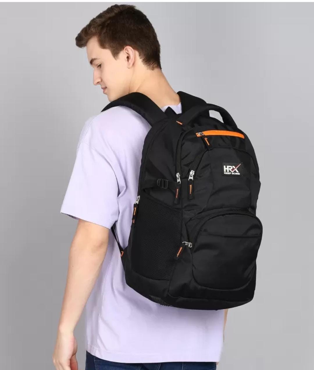 HRX by Hrithik Roshan Large 40 L Laptop Backpack Buster Unisex Bag with rain cover Office/School/College/BusinessD-40L