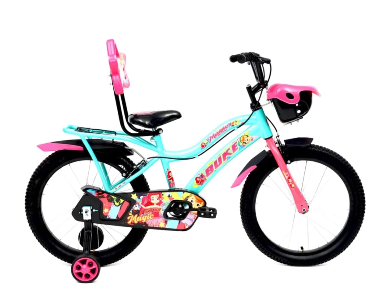 AVON Buke Magic 20T City Bike | 10Inch Frame Broad Tyres 20T City Bike 20 T Hybrid Cycle/City Bike (Single Speed, Green, Pink, Rigid)