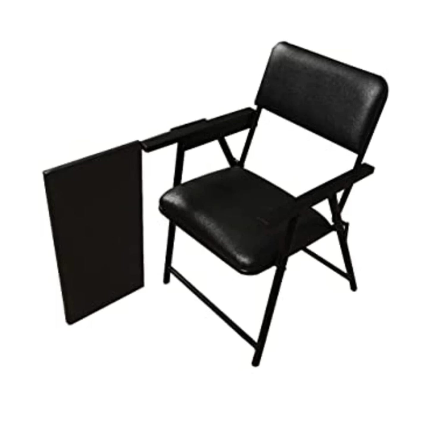 Spacecrafts Fabric Study Folding Chair (Black, Optional Installation Available)