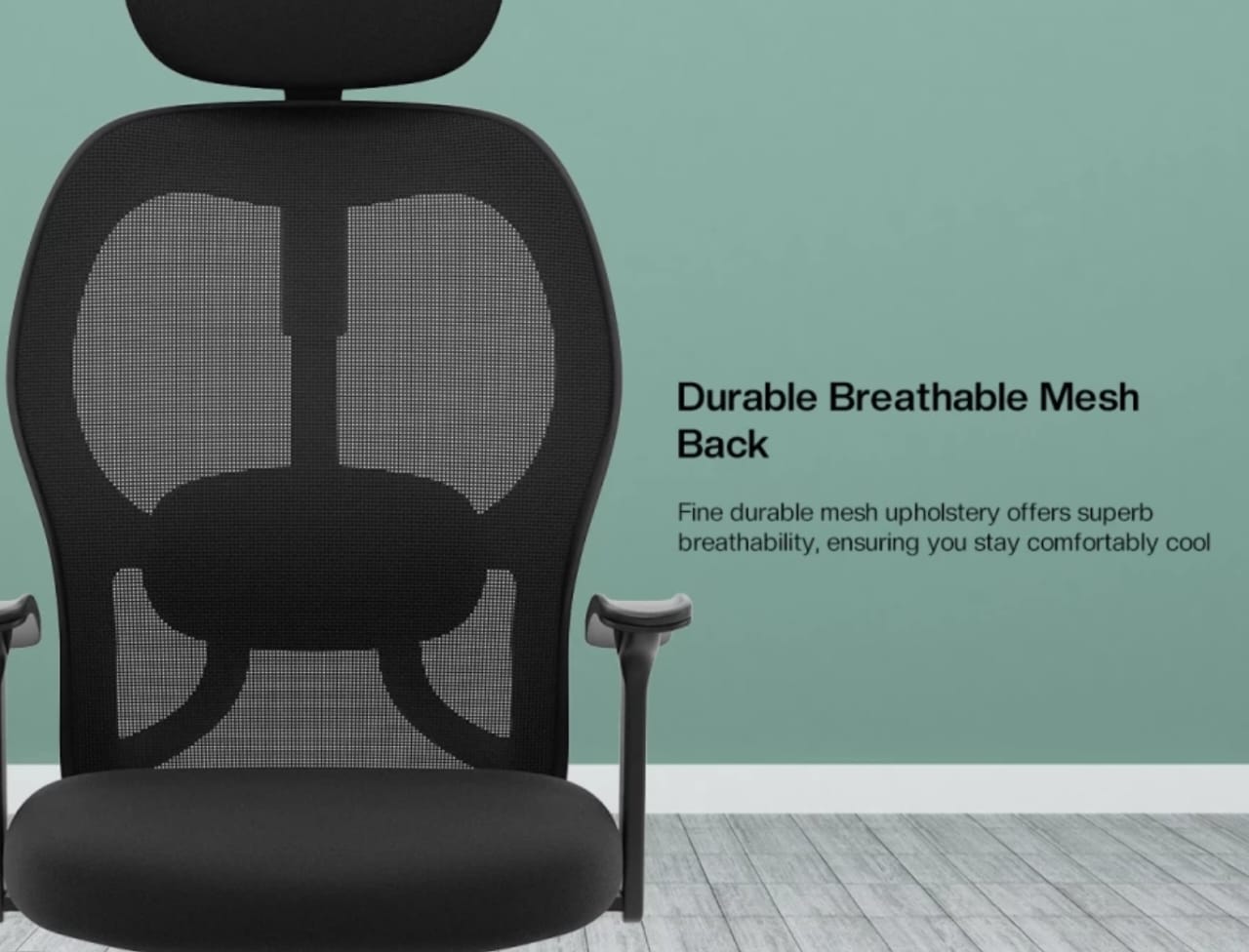 GREEN SOUL NewYork Go High Back Ergonomic | Home, Office, WFH|Lumbar Support Tilt Mesh Office Arm Chair (Black, Optional Installation Available)